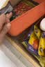 杂物储物筐收纳篮桌面厨房塑料衣柜衣物零食篮子化妆品整理箱无盖 一个装【无盖】 19*14*6cm 随机色（白/黄/蓝） 实拍图