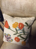 香芋谷色抱枕四季通用办公室靠垫腰枕田园绣花布艺抱枕套床头腰靠枕垫 踏蝶 灰色 45cm*45cm 不含枕芯 实拍图