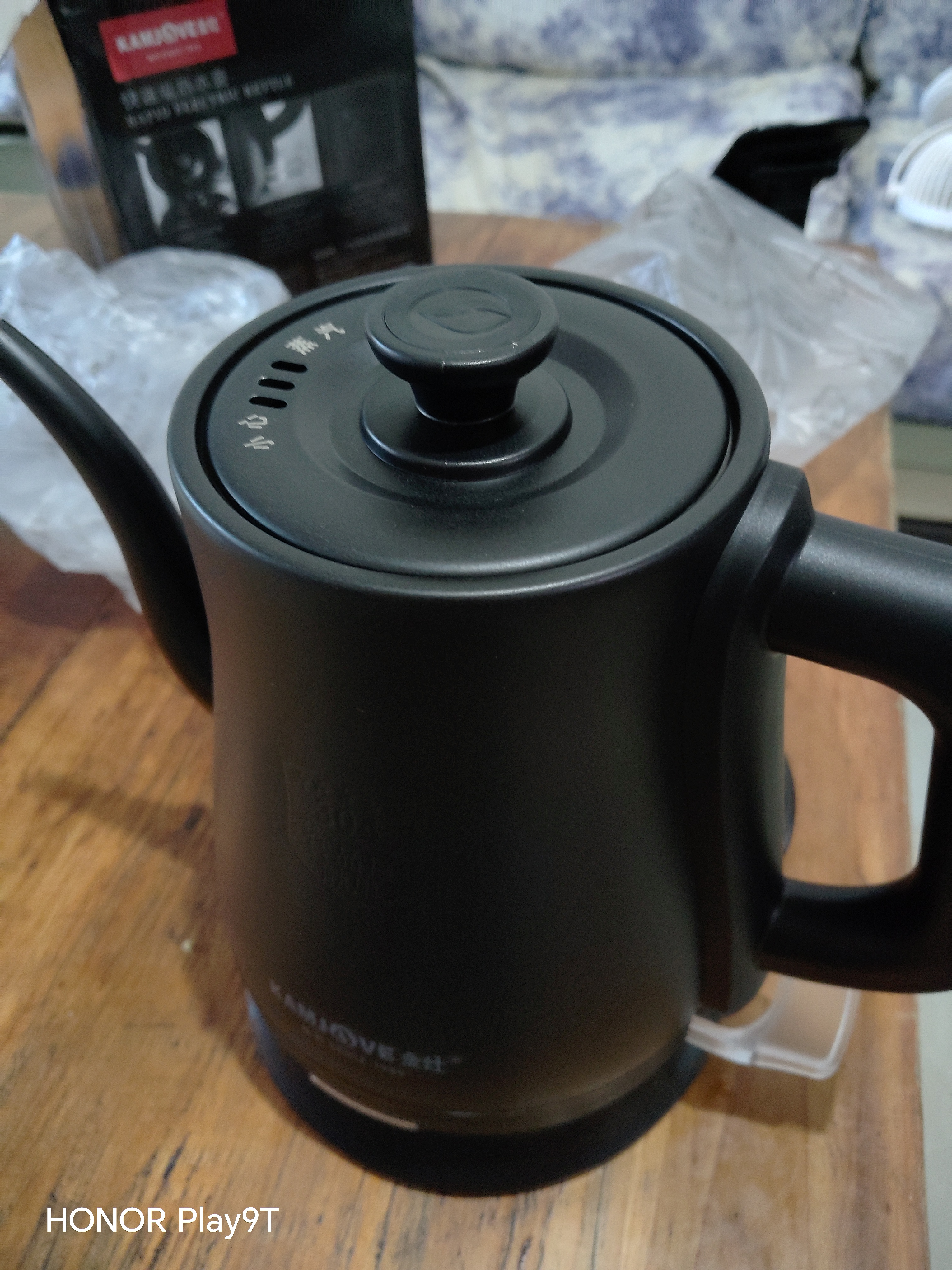 金灶（KAMJOVE） 茶艺专用泡茶烧水壶优雅长嘴电热水壶随手泡开水壶自动断电热水壶煮水壶家用1L 1L T-93（磨砂黑色） 实拍图