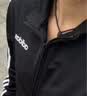 adidas休闲舒适三条纹立领夹克外套男装秋季阿迪达斯官方轻运动 黑色/白（推荐选大一码）   XS 实拍图