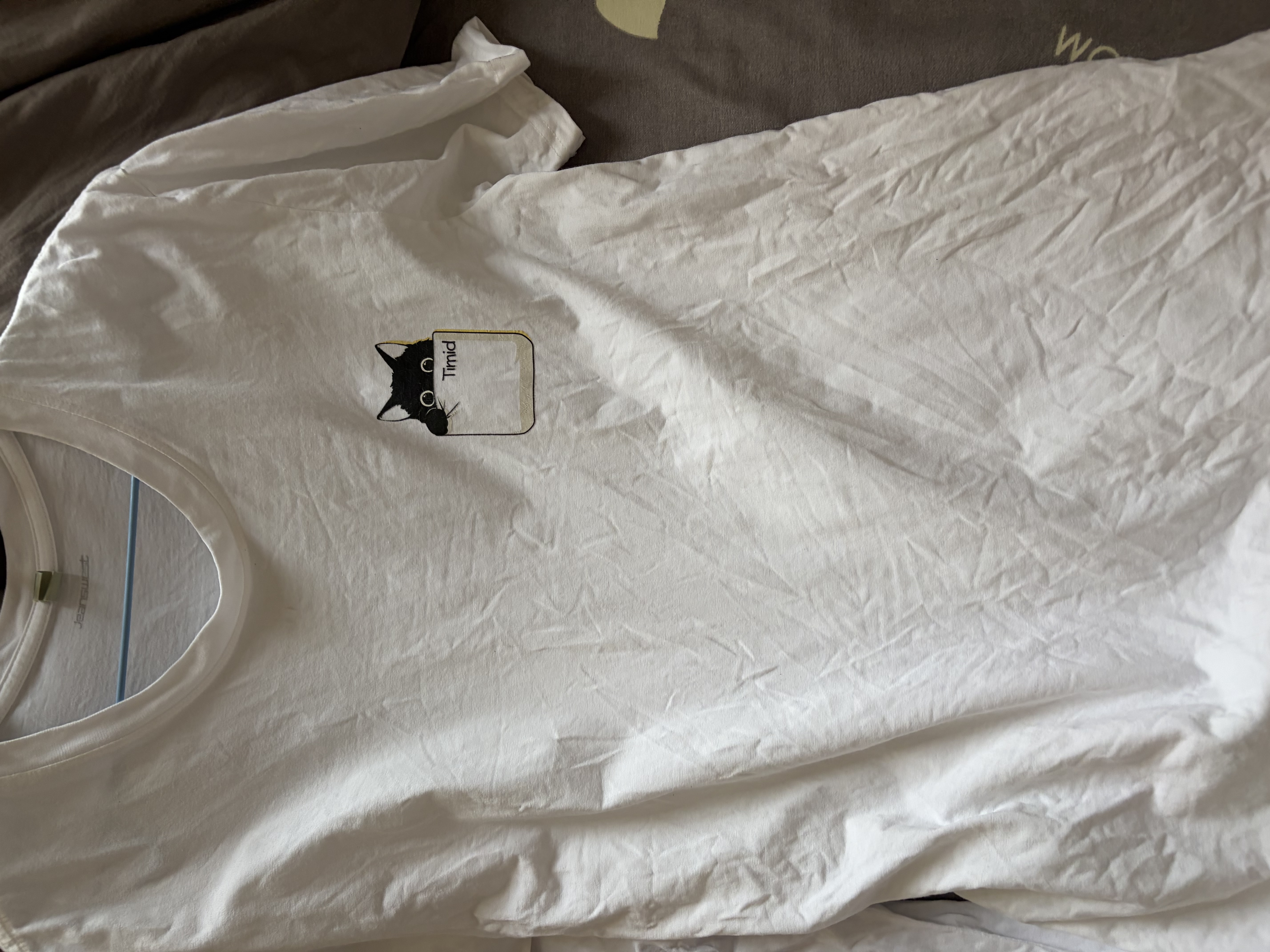 真维斯（Jeanswest）纯棉短袖t恤男运动潮流百搭休闲半袖2026新款打底夏季美式体恤衫  白色(去远行胸标) L (175) (收藏加购优先发) 实拍图