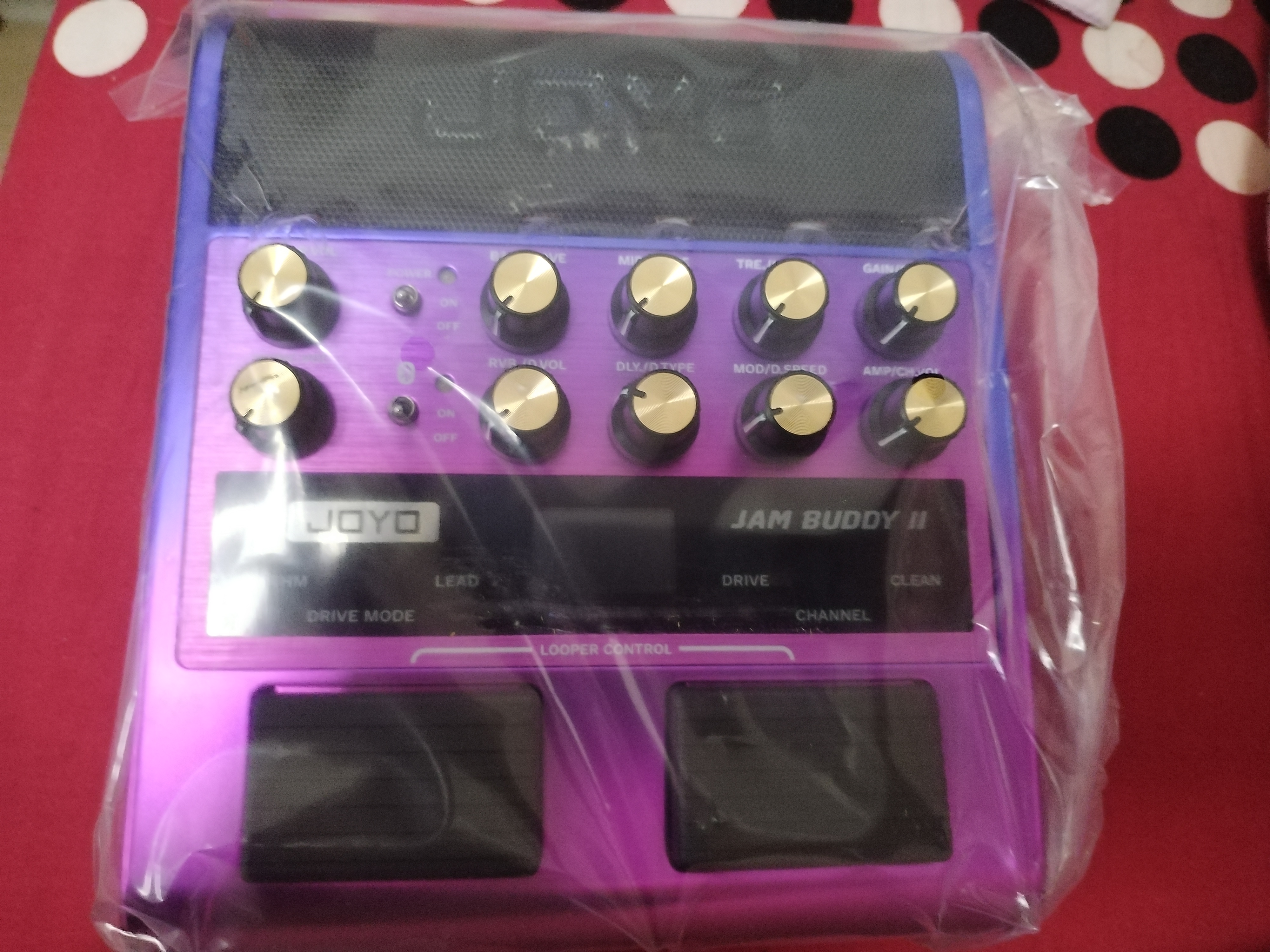 卓乐（JOYO）电吉他音箱音响效果器专用JAM BUDDY II 2代充电蓝牙音箱便携踏板 JAM BUDDY II 代 旗舰限定 炫彩紫+CM04乐器线+便携包 实拍图
