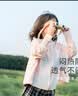 aqpa【UPF50+】儿童防晒衣防晒服儿童外套冰丝凉感透气速干 粉白 110 实拍图