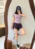 木林森（MULINSEN）跑步运动套装瑜伽服女休闲健身服普拉提短袖假两件短裤修身 实拍图