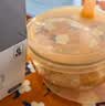 贝肽斯宝宝加大玻璃辅食碗专用辅食工具儿童餐具可蒸煮辅食盒 云蓝 实拍图