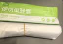 七海秋一次性防雨鞋套10只装雨靴加厚男女防水防滑雨天白色长筒塑料鞋套 实拍图