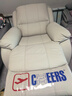 芝华仕（CHEERS）头等舱皮单椅智能椅真皮沙发客厅电动功能可躺摇芝华士k621 【高奢| 半青皮】电动躺+手动摇转-月光白 优先发货（详询客服）（功能架10年质保） 实拍图