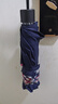 天堂伞 加大雨伞三折 经典商务伞格纹10骨加大雨伞男女 藏青 实拍图