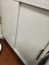 厨房置物柜多功能餐边柜橱柜落地多层推拉门碗筷餐具柜收纳储物架 【福利款】三层灰60*42*85 实拍图