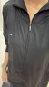觅橘防晒衣落肩正肩帽檐款原纱型女MIEJUA防晒服薄外套 落肩暗夜黑 均码 F码170cm120斤以下 实拍图