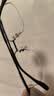 万新 新款 1.67超薄高清防蓝光镜片男可配度数送商务眼镜框女Z 149透明灰 GM同款显脸小 配万新1.60MR-8非球面镜片 实拍图