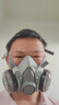 松工（songgong）防尘面具 防工业粉尘粉刷喷漆面罩 防生活沙尘粉尘口罩面罩过滤器 防尘面具 6200防尘口罩+20片活性炭棉 实拍图