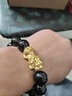 CEMNI千年珠宝 黄金貔貅手链男足金999转运珠手串女3D硬金玛瑙手链礼物 1貔貅+1金珠+16mm玛瑙【约5.6g】超大版 实拍图