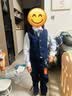 罗蒙儿童西装男童礼服假期演出服马甲套装主持婚礼毕业 藏青 130 实拍图