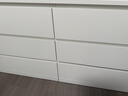 宜家（IKEA）MALM马尔姆卧室家用斗柜收纳柜床边柜抽屉柜简约杂物柜 六屉柜横向白色 实拍图
