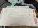 罗技（Logitech）Wave Keys人体工学键盘无线蓝牙办公平板ipad键盘Mac笔记本薄膜98配列键盘家用双模带掌托倾角支架 Wave Keys+Lift【粉色带2个接收器】 实拍图