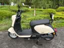 小刀电动摩托车K18长续航踏板电动车1000W电瓶车60V20Ah铅酸电池外卖上班通勤代步时尚电摩奶油白 实拍图
