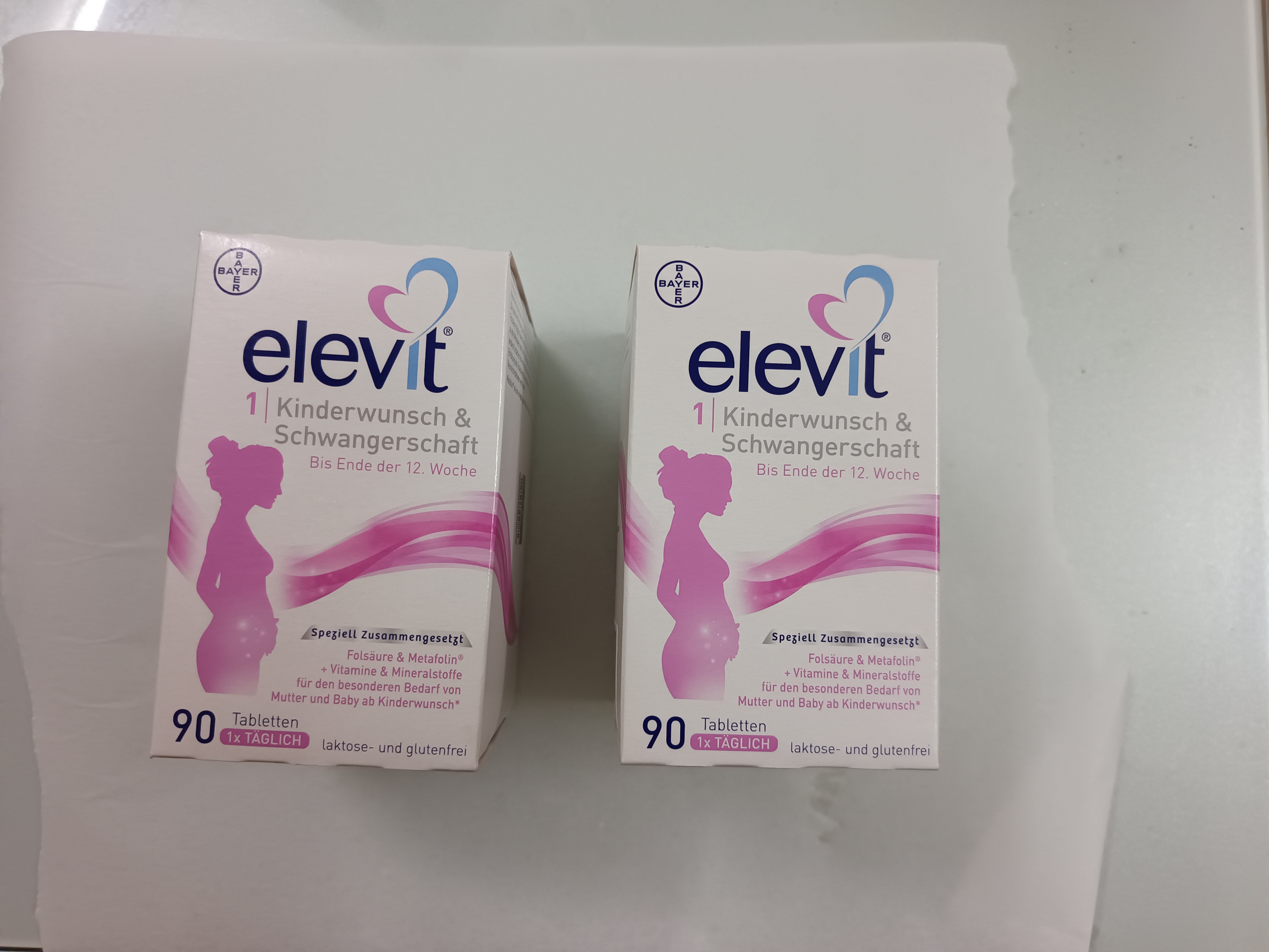 Elevit爱乐维活性叶酸1段 复合活性叶酸90片*2德国版孕妇备孕女士孕早期 实拍图