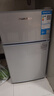华宝小冰箱小型家用出租房用冷藏冷冻两用一级能效节能省电迷你宿舍寝室办公室二门电冰箱 【店长推荐】58L银色【一级能效】 实拍图