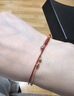 周六福黄18K金手链彩金手链生日礼物送女友KH072149 16+2.5cm 实拍图