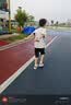 左西男童套装夏季儿童运动服A类2026拼接网眼速干球服透气 白色 150 实拍图