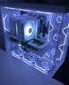 影驰极光3-M海景房电脑机箱白色（无立柱全视版/M-ATX/支持360水冷/快拆侧板/可装长显卡） 实拍图