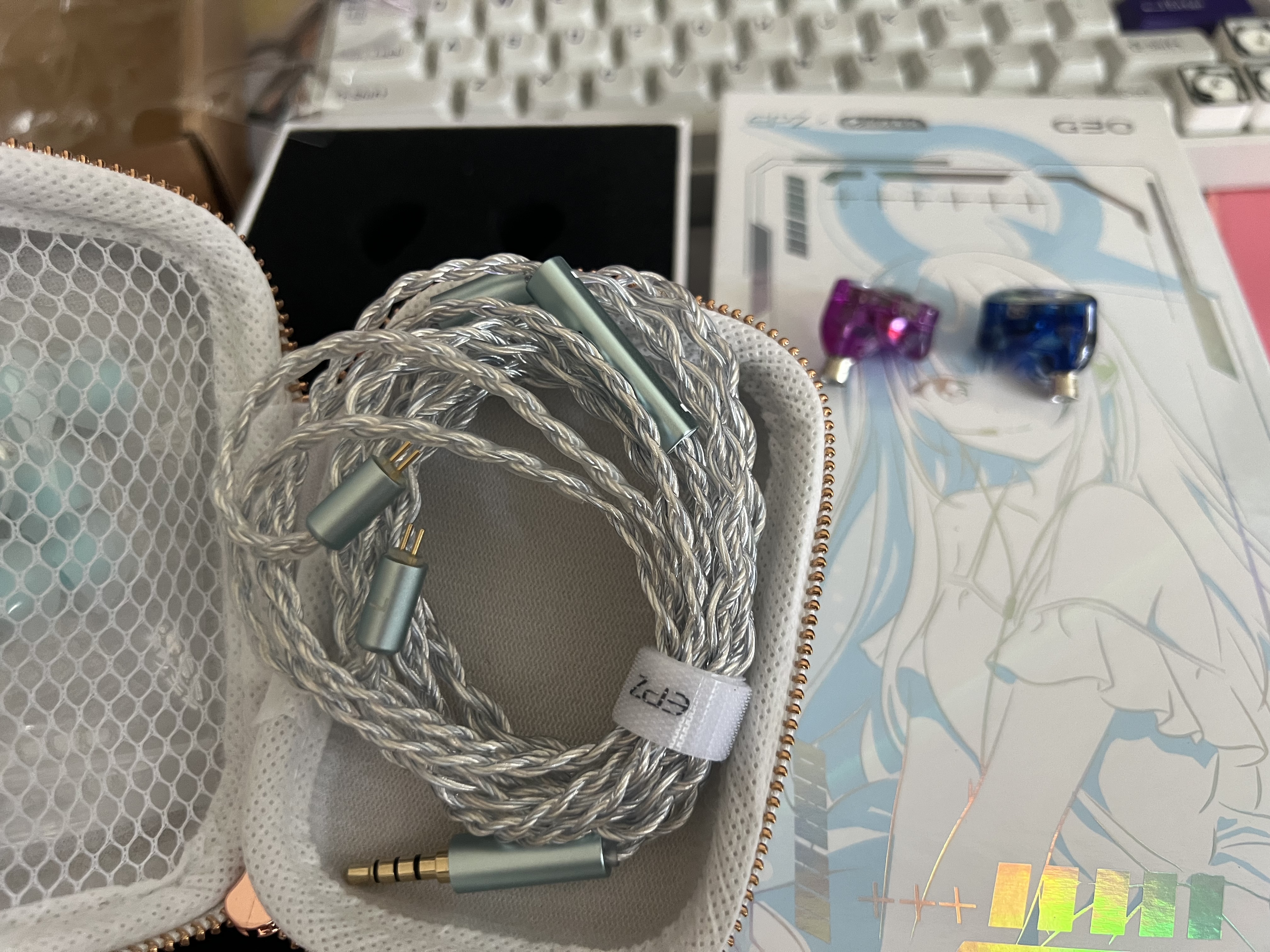 EPZ G30【七夕礼物 免费定制】有线耳机 高端游戏耳机入耳式hifi音乐高保真电竞三角洲无畏契约竞技 标准-3.5mm版【HIFI音乐1.5米】不支持EQ调音 实拍图