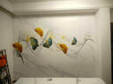 新福壁海 来图定制壁画 门店diy墙布画展厅墙纸定做客厅背景墙壁纸订制打印3d新福壁海 无缝8d水晶布 实拍图