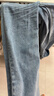 真维斯（Jeanswest）牛仔裤女夏季高腰显瘦显高设计感直筒拖地阔腿长裤子女深蓝色M 实拍图