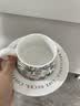 CLITON咖啡杯碟套装鸢尾花马克杯高颜值陶瓷杯办公室杯碟牛奶杯下午茶杯 实拍图