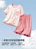 笛莎（DEESHA）【7A抑菌棉】女童春夏短袖五分裤家居服套装宝宝两件套睡衣 实拍图