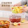 特美居一次性餐盒外卖打包盒带盖饭盒圆形汤碗大容量塑料餐碗3000型30套 实拍图