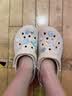 卡骆驰（CROCS）贝雅卡骆班洞洞鞋轻便耐磨一脚蹬休闲鞋女鞋时尚沙滩鞋|205089 冬日白/彩色-1LI(含智必星) 39 (240mm) 实拍图