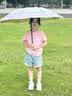 七麦麦三折晴雨伞儿童伞学生伞安全圆角太阳伞遮阳伞防晒伞男女孩雨伞粉 实拍图