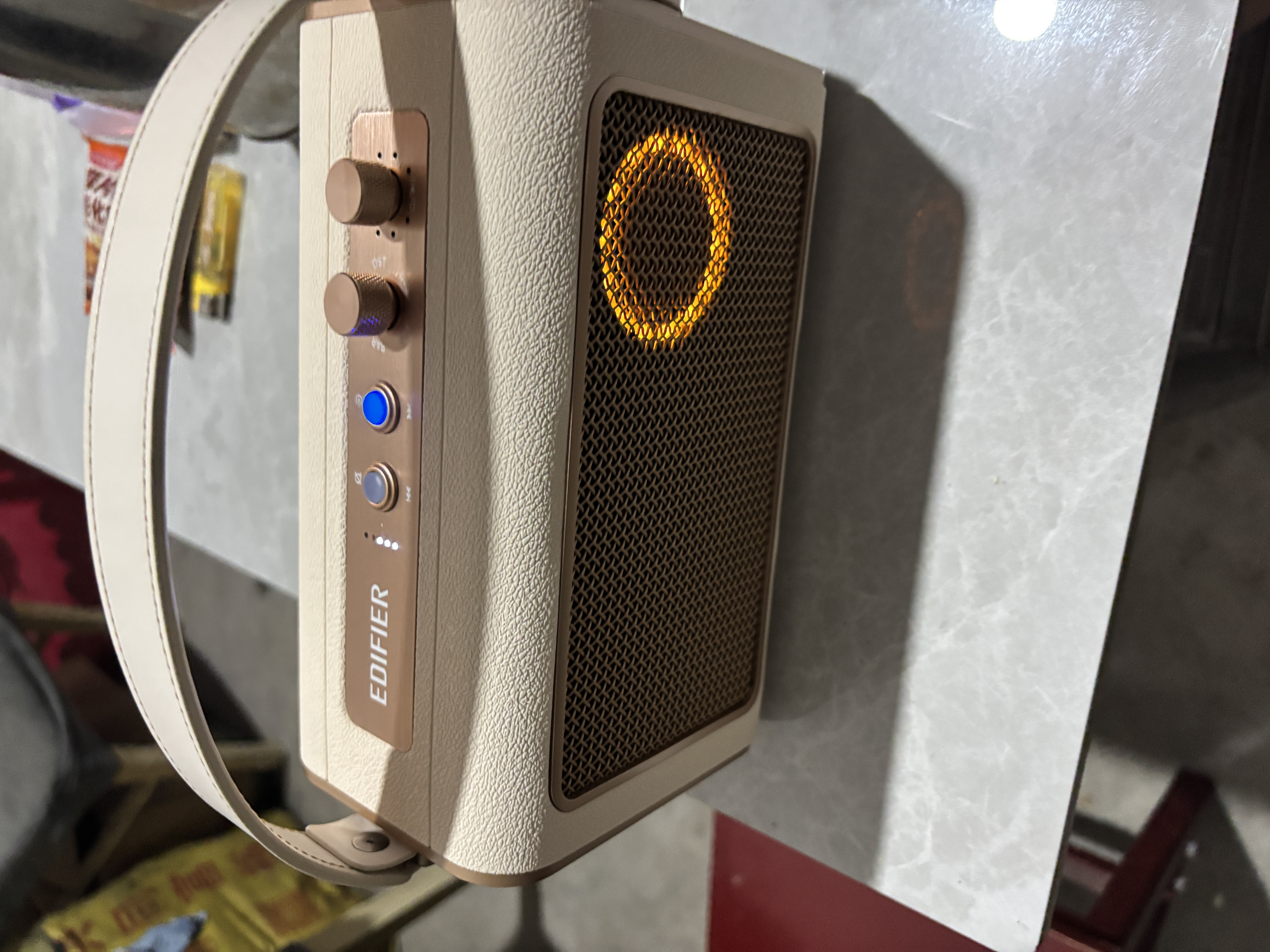 漫步者（EDIFIER）X5机械师K歌蓝牙音箱 家庭KTV音响户外便携k歌 一体机双麦克风大功率大音量高品质长续航 礼物 云岩白 澎湃声浪|智能修音 实拍图