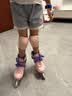 小状元轮滑鞋儿童溜冰鞋女童男童3-6-12岁专业初学滑轮旱冰鞋新款礼物L5 香芋紫【头盔护具包】 M (适合运动鞋32-35码)尺码可调 实拍图