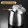 广意 不锈钢烟灰缸带盖防风带烟柱创意家用网吧酒店办公室酒吧 GY7973 实拍图