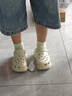 卡骆驰（CROCS）檀健次同款经典泡芙洞洞鞋百舒适男沙滩鞋女鞋休闲鞋|207521 骨白色-2Y2(含智必星) 36 (220mm) 37 实拍图