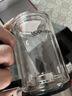 希诺双层玻璃杯男家用商务办公水杯带手柄泡茶杯子XN-9320 290mL 实拍图