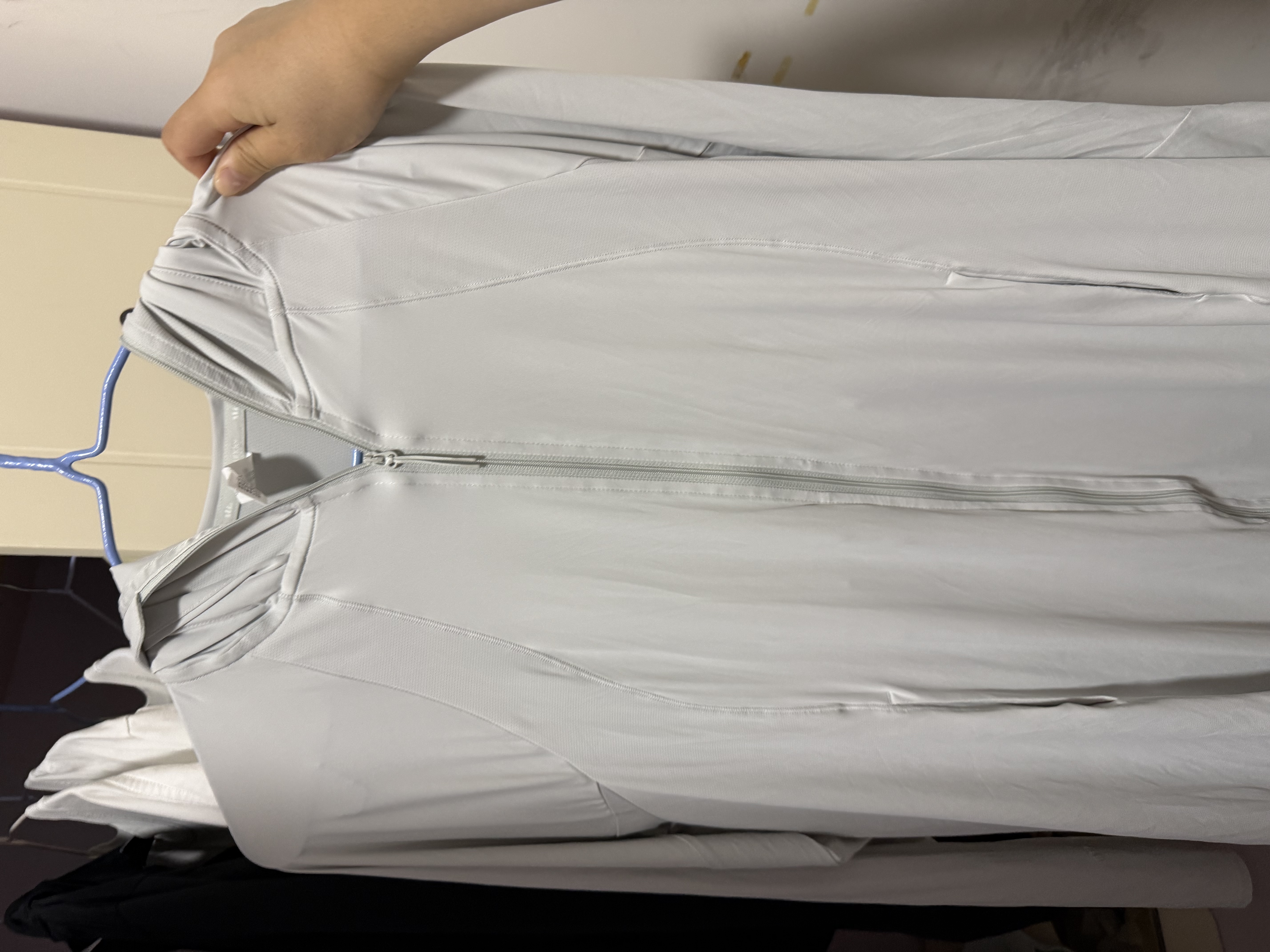蕉下（beneunder）防晒衣防晒服长款女冰丝感修身海边沙滩透气全身防晒衣 【凉感长款】银河灰 L 实拍图