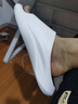 海澜之家（HLA）撞色踩屎感运动拖鞋男士夏季厚底家居厚底浴室防滑耐磨沙滩凉拖鞋 白黑 45-46 【适合44-45脚】 实拍图