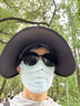 牧尔西防晒帽女士遮阳帽子夏季防紫外线户外可折叠防晒大檐帽空顶太阳帽 实拍图