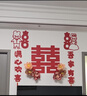 仕彩 婚房布置结婚新房客厅沙发背景墙装饰婚礼男方女方房间吾家有喜 实拍图