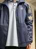 adidas宽松日常舒适运动夹克外套男女春季新款阿迪达斯官方三叶草   深靛蓝（推荐选大一码)   M 实拍图