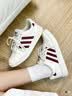 adidas NY 90 STRIPES经典运动板鞋男女阿迪达斯三叶草   汉玉白/红色/金色   38 实拍图