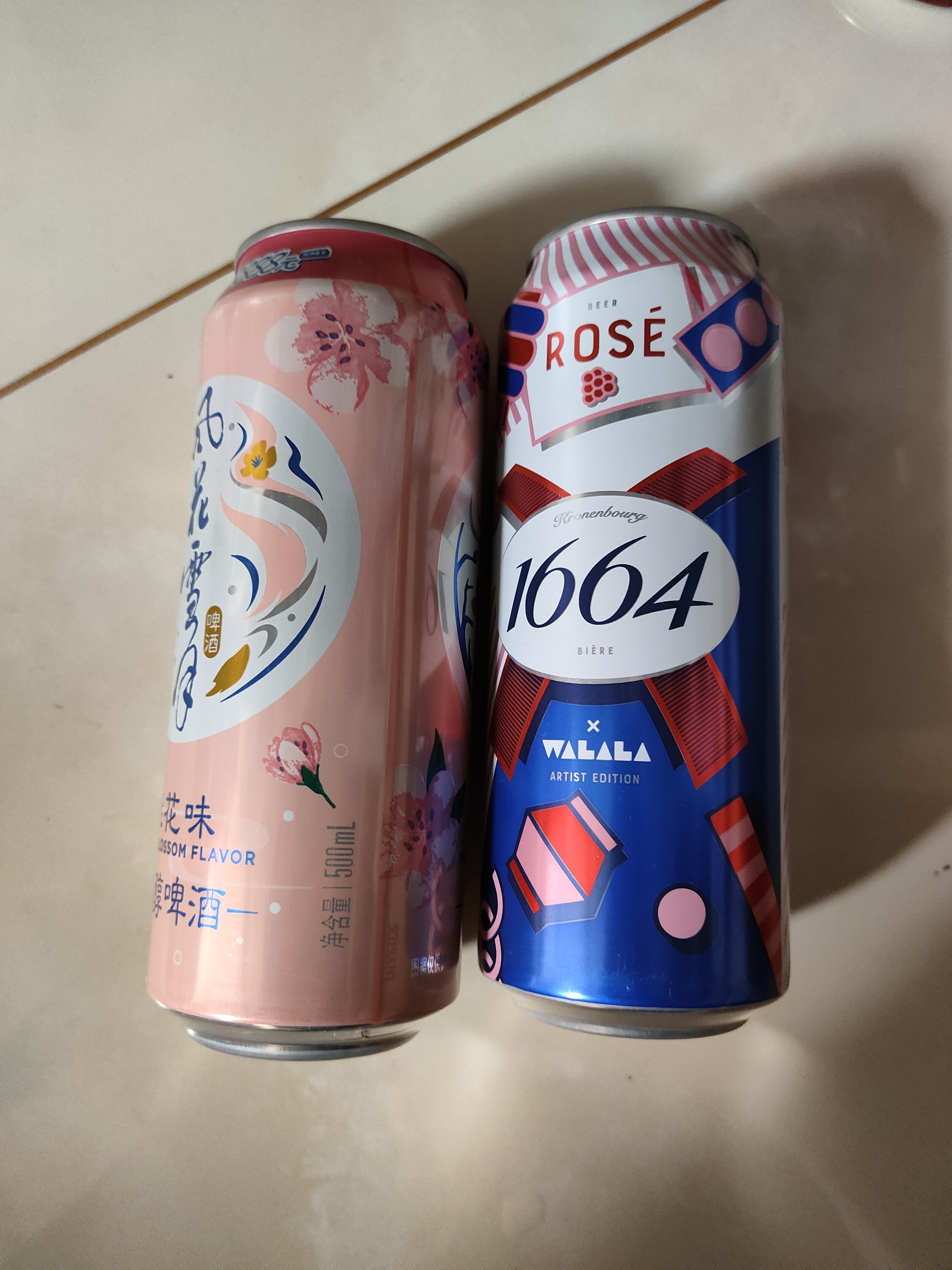 kronenbourg 1664500ml*8罐(桃红+桃花)混合装啤酒小酒囤货整箱装京东自营 实拍图