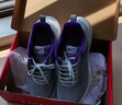 双星运动鞋女夏季透气女鞋舒适轻便鞋子女款健步鞋网面百搭休闲跑步鞋 灰紫 38 实拍图