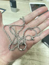 VLIFE莫比乌斯环项链男士痞帅小众设计感嘻哈吊坠个性中性复古配饰男 莫比乌斯环项链配麻花链 约60cm 实拍图