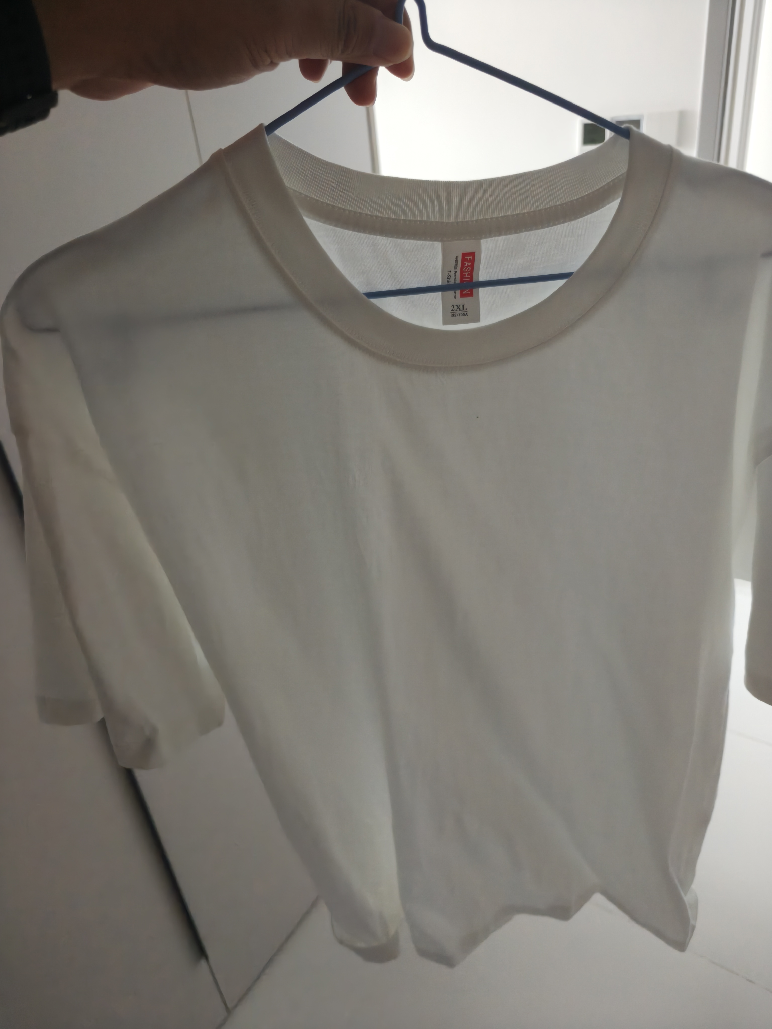 凡客诚品vancl 短袖T恤全棉圆领夏装男女同款 白色 2XL （建议150-180斤） 实拍图