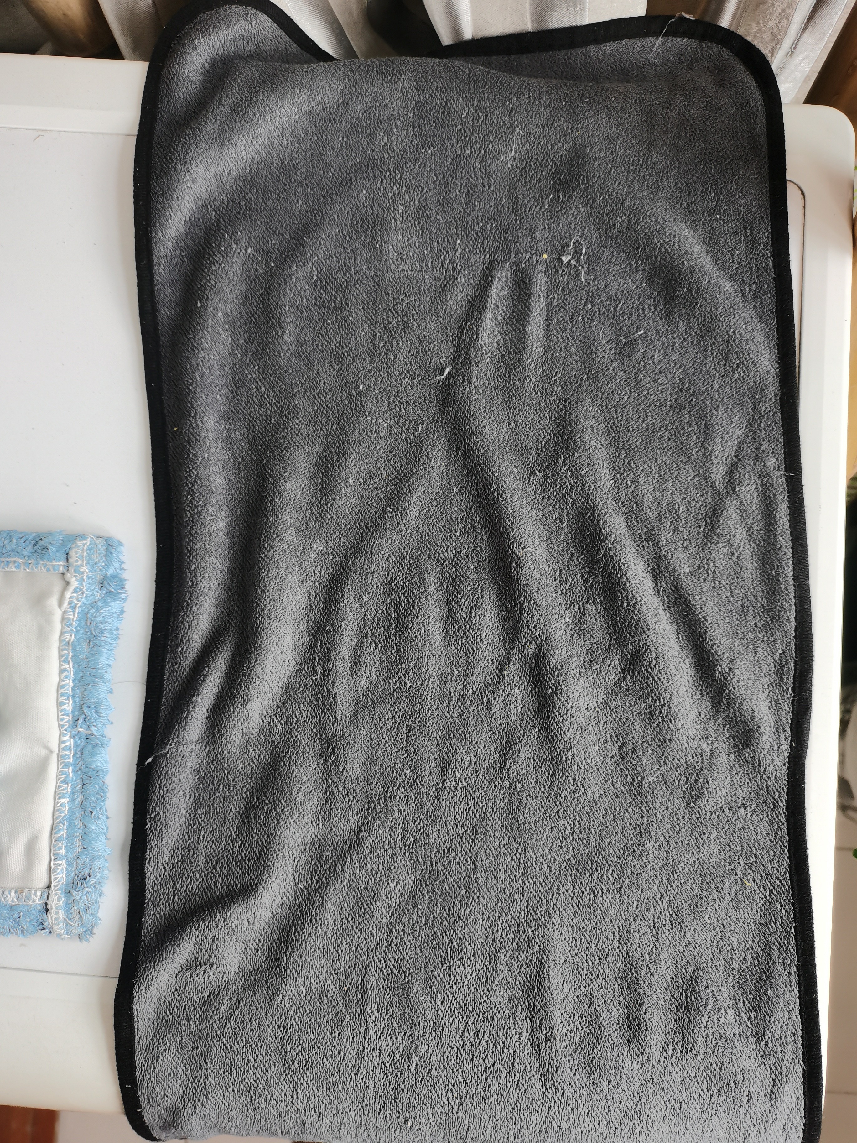 摩托车汽车洗车巾布专用家用品洗澡吸水加厚日用抹布 30*30cm【专享1个装】 黄灰色加大加厚 实拍图